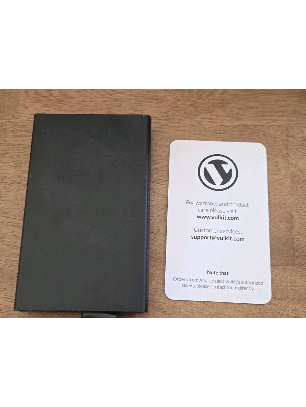 VULKIT Slim RFID Blocking Aluminum Card Holder Wallet Black Money Clip w/ Box